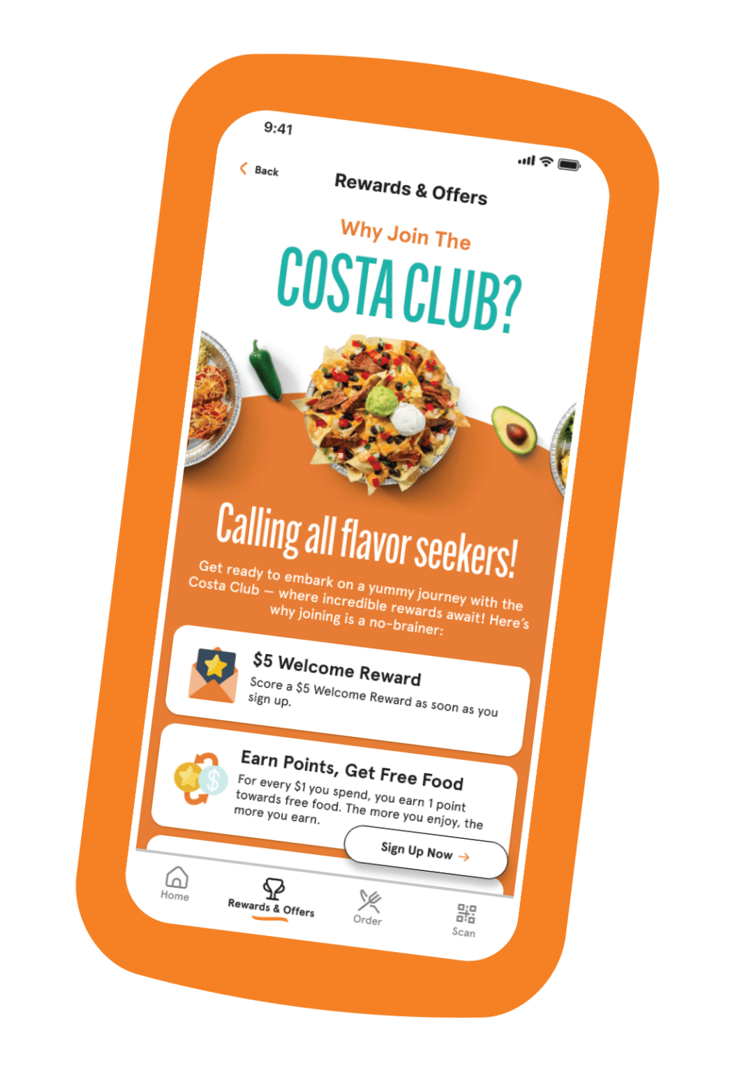 Costa Vida Menu
